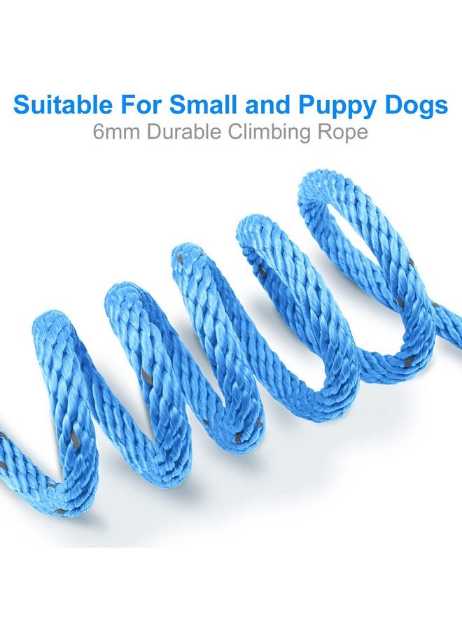 Joytale - Joytale Long Dog Training Leash, 30 FT Tie Out Rope Check Cord Dogs Leashes with Padded Handle, Reflective Recall Lead for Puppy and Small Dogs, Blue - Image 1