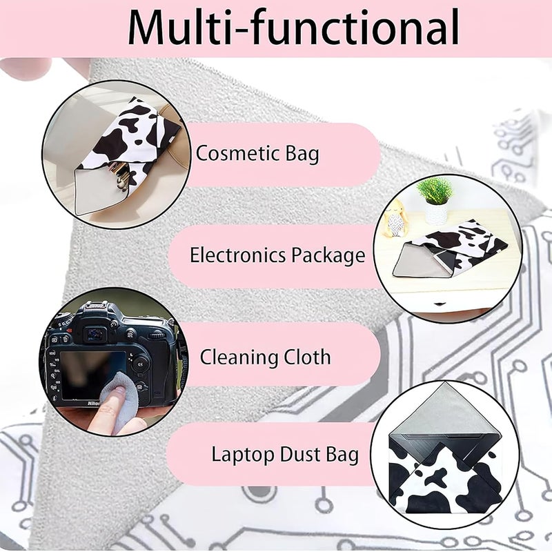Pivdo Magic Self Adhesive Cloth Wrap | 20"x20" Anti-Scratch Camera Lens Wrap | Portable Multi-Purpose Protective Makeup Bag | Versatile Self-Adhesive Cloth for Various Uses - Image 5