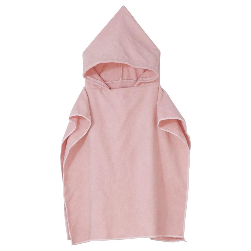 منشفة استحمام للأطفال مع غطاء رأس AOUTACC عمر 37 سنة منشفة شاطئ للأولاد والبنات منشفة بونشو للاستحمام والشاطئ والسباحة رداء استحمام ناعم منشفة سريعة الجفاف وردي