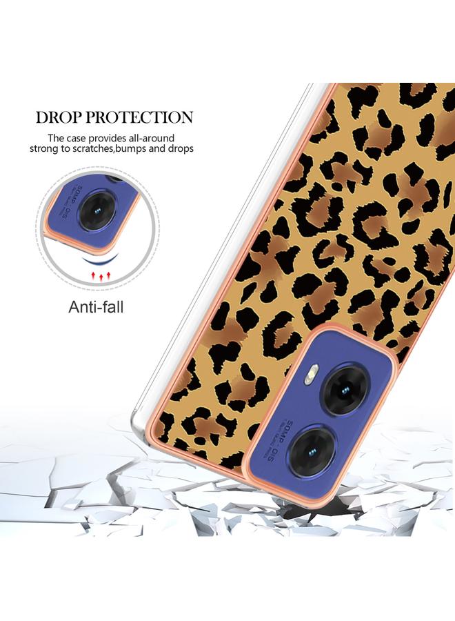 اس-توب جراب لهاتف Motorola Moto G85، جراب هاتف IMD مزدوج الجوانب من الرخام المطلي بالكهرباء - Image 5