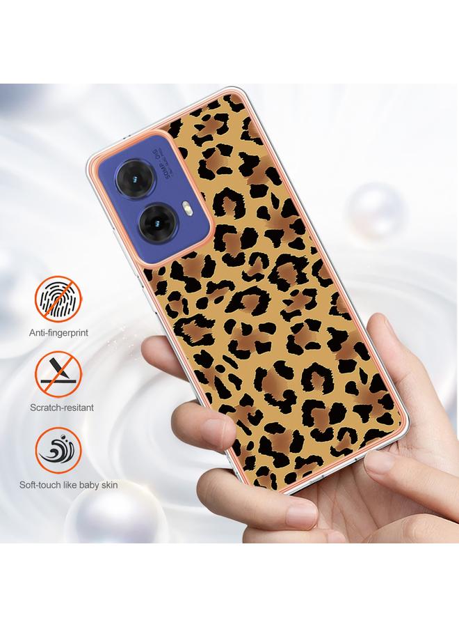 اس-توب جراب لهاتف Motorola Moto G85، جراب هاتف IMD مزدوج الجوانب من الرخام المطلي بالكهرباء - Image 2