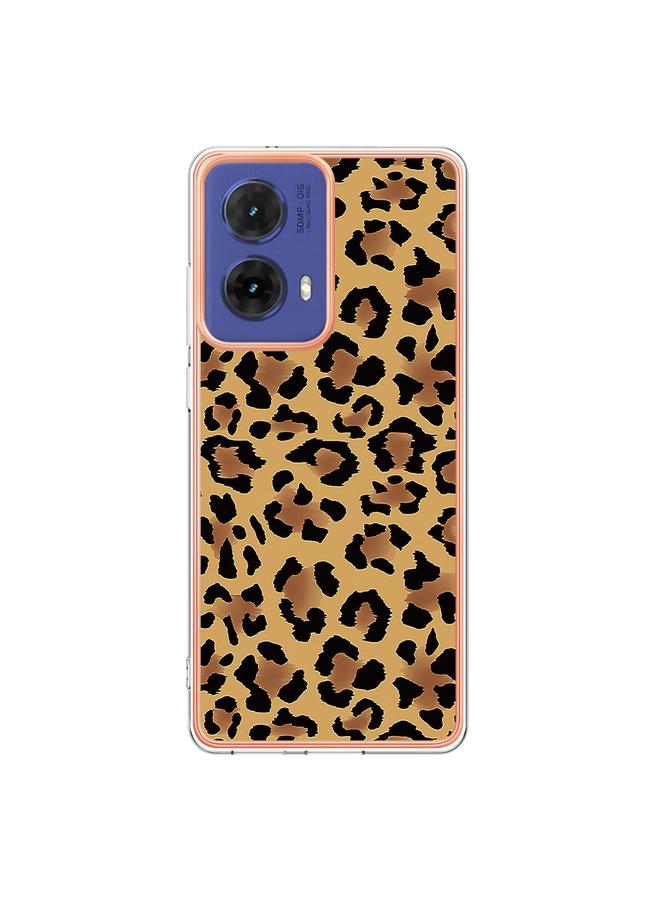 اس-توب جراب لهاتف Motorola Moto G85، جراب هاتف IMD مزدوج الجوانب من الرخام المطلي بالكهرباء - Image 3