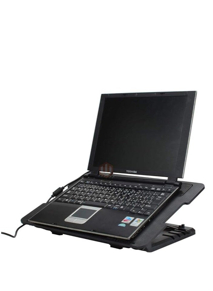 Generic 2 USB Port Cooling Cooler Fan Pad Stand with LED Light for Laptop Notebook And MacBook  - Image 1