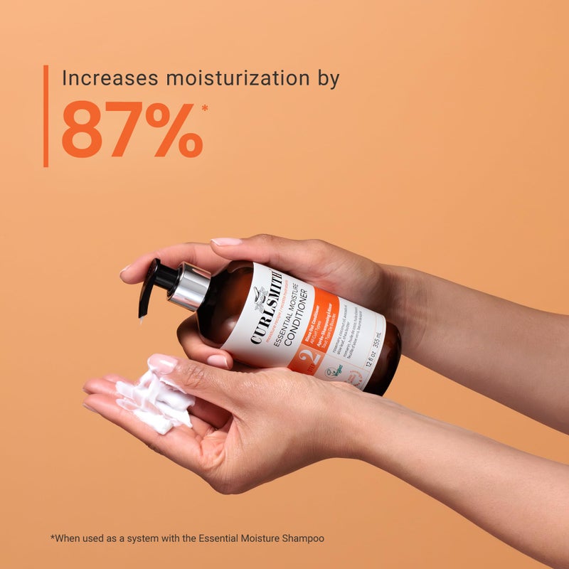 CURLSMITH - Essential Moisture Conditioner, Lightweight Frizz Control for Wavy, Curly and Coily Hair, Vegan (12 fl.oz) - Image 4