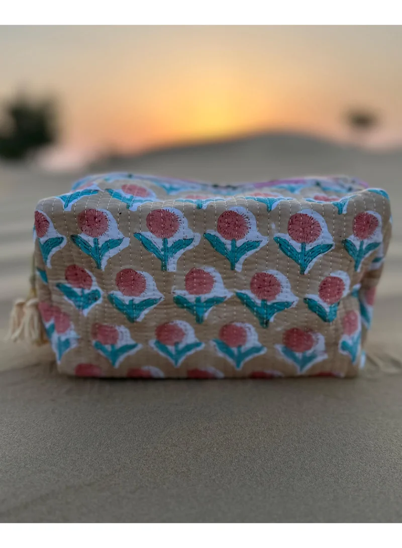 Tohfa Luxe Tohfa Luxe Doze Handmade Block Printed Pouch