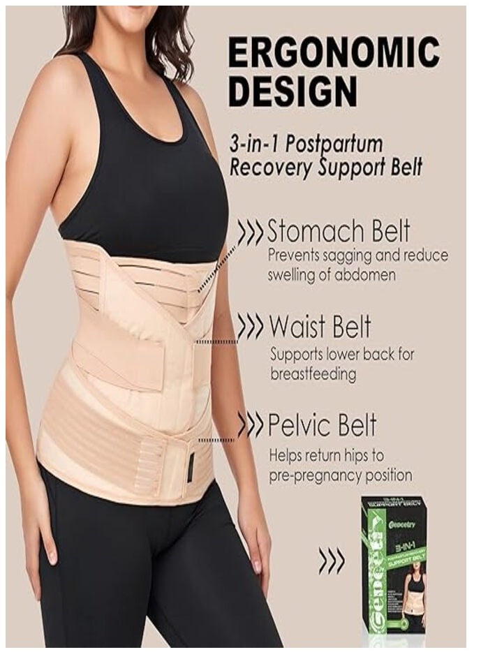 Relax Smart - 3 in 1 Postpartum Support Corset Waist Support Corset Comfortable Adjustable Fabric Shapewear - Image 1