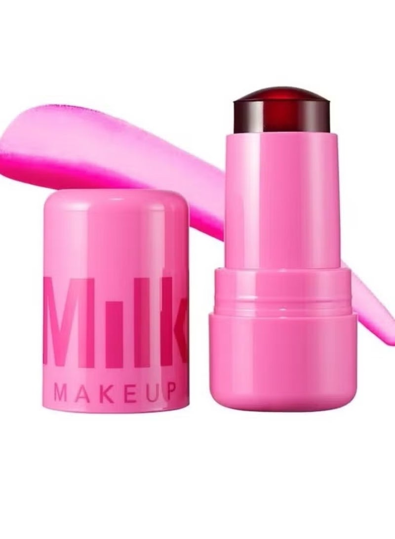 ميلك ميكب لون أحمر خدود جيلي مبرد للشفاه والخدود، أحمر خدود للخدود، أحمر خدود جيلي، يدوم طويلًا، غير لاصق، خالٍ من البارابين، 0.17 أونصة (بيرست) - Image 1