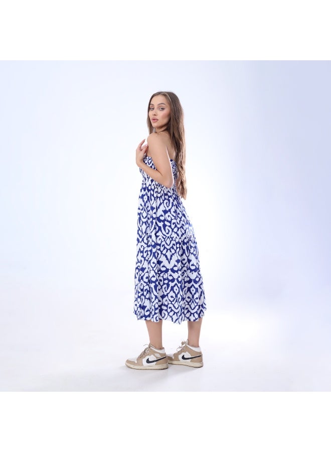 BEBO Women's printed skirt_Blue & White  - Image 3