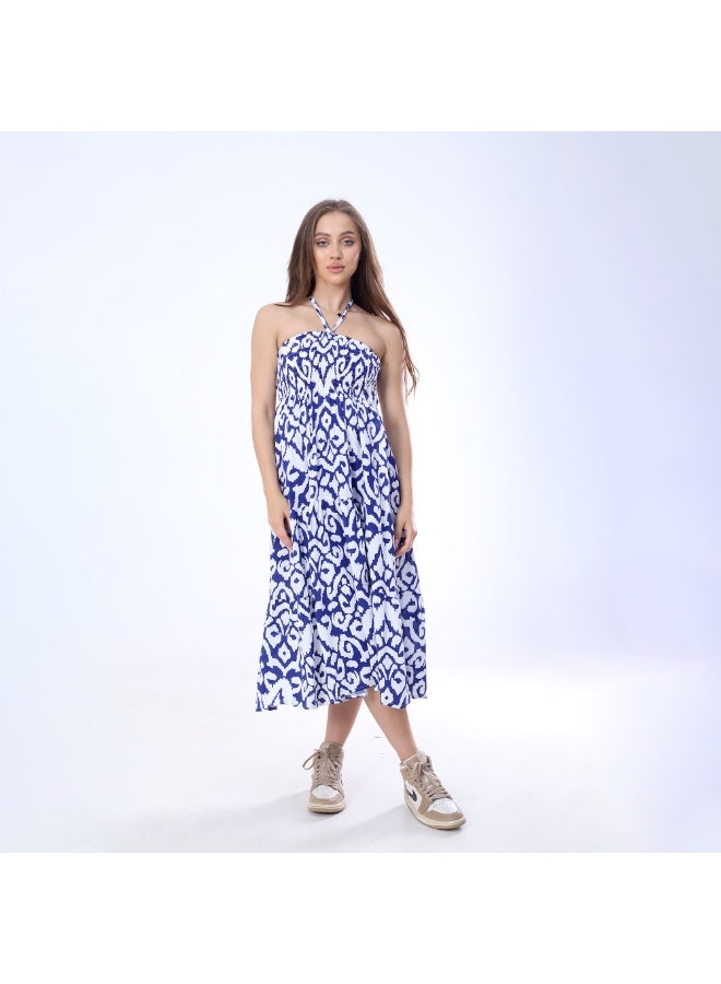 BEBO Women's printed skirt_Blue & White  - Image 1