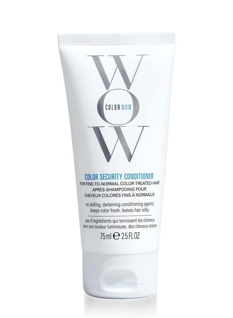 واو كولور واو بلسم سيكيوريتي ناعم الى عادي - ترطيب خفيف للشعر الناعم والرقيق والهش؛ يفك تشابك الشعر ويغذي ويضيف لمعانًا بزيت الارغان؛ امن على اللون ويحمي من الحرارة - Image 1