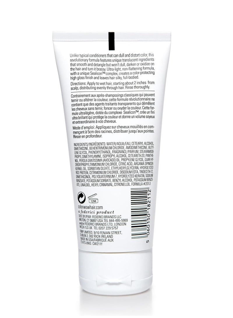 واو كولور واو بلسم سيكيوريتي ناعم الى عادي - ترطيب خفيف للشعر الناعم والرقيق والهش؛ يفك تشابك الشعر ويغذي ويضيف لمعانًا بزيت الارغان؛ امن على اللون ويحمي من الحرارة - Image 2