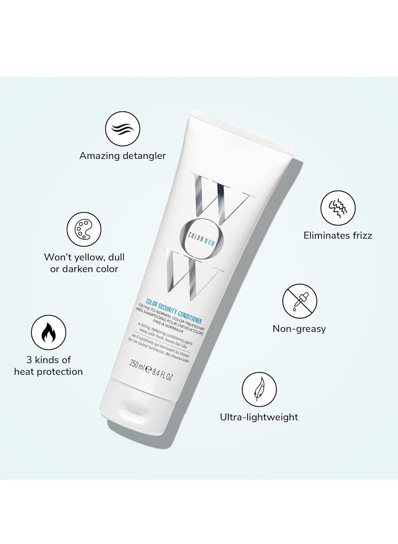 واو كولور واو بلسم سيكيوريتي ناعم الى عادي - ترطيب خفيف للشعر الناعم والرقيق والهش؛ يفك تشابك الشعر ويغذي ويضيف لمعانًا بزيت الارغان؛ امن على اللون ويحمي من الحرارة - Image 3