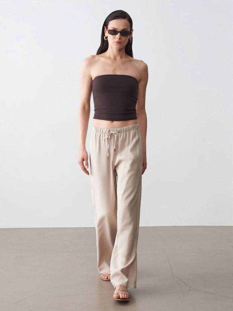 DILVIN Women’s Strapless Crop Bandeau Top - Image 4