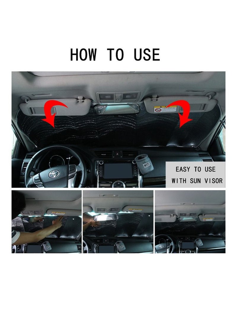Deo King Hatchback Foldable Car Front Window Sunshade - Image 5