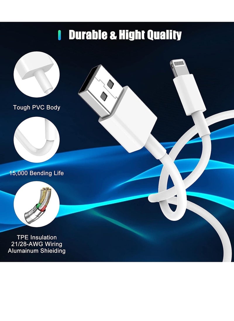 Generic - iPhone Charger Cable 3M, 3Pack [Apple MFi Certified] Long Lightning to USB Cable 3 meter, Apple Fast Charging Lead for Apple iPhone 13 Pro/12 Pro Max/12 Mini/11/X/XS/XR/XS Max/8/8 Plus/7/6/iPad - Image 1