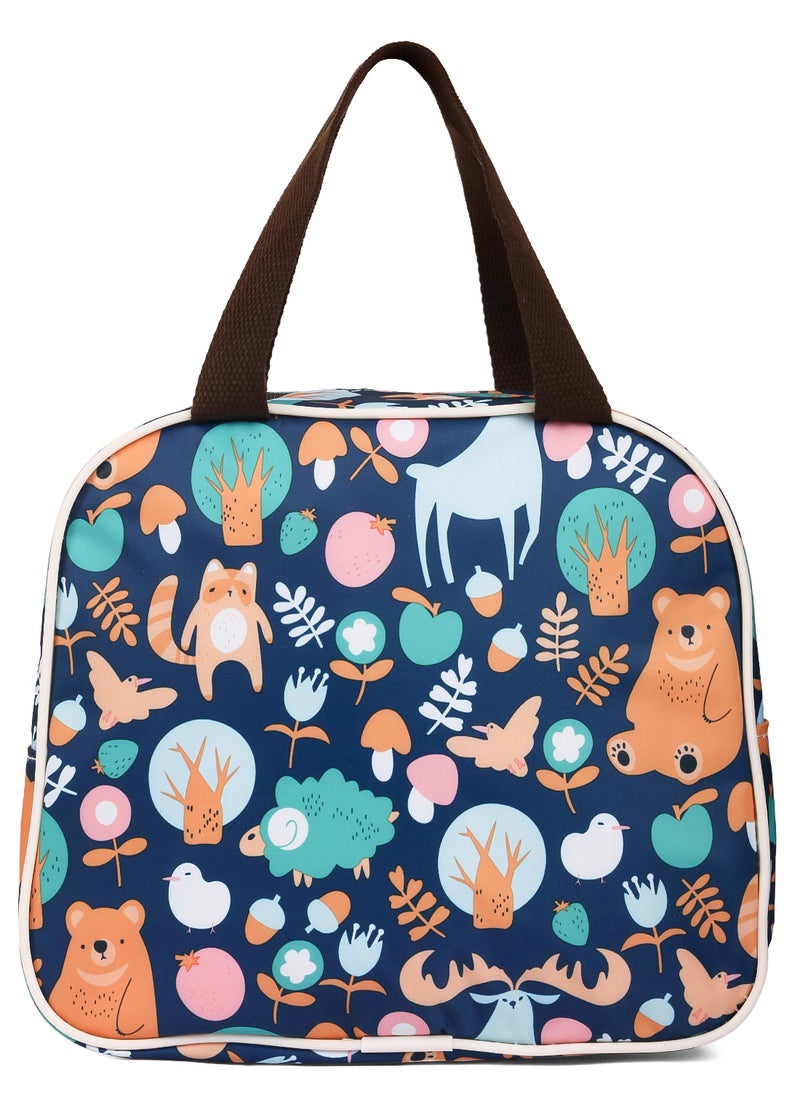 Eazy Kids Panda Lunch Bag With Durable Material And Convenient - Blue  - Image 2