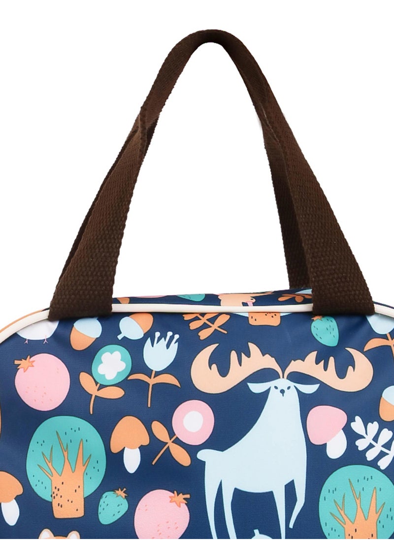 Eazy Kids Panda Lunch Bag With Durable Material And Convenient - Blue  - Image 3