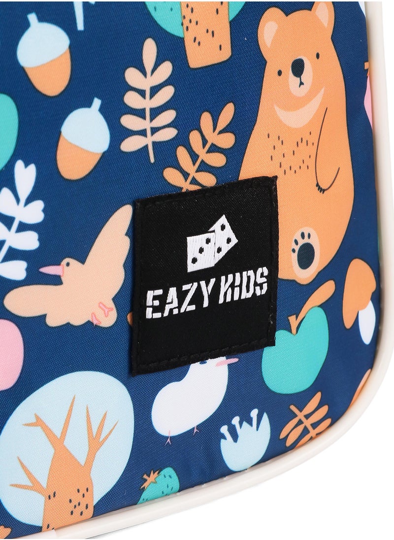 Eazy Kids Panda Lunch Bag With Durable Material And Convenient - Blue  - Image 4