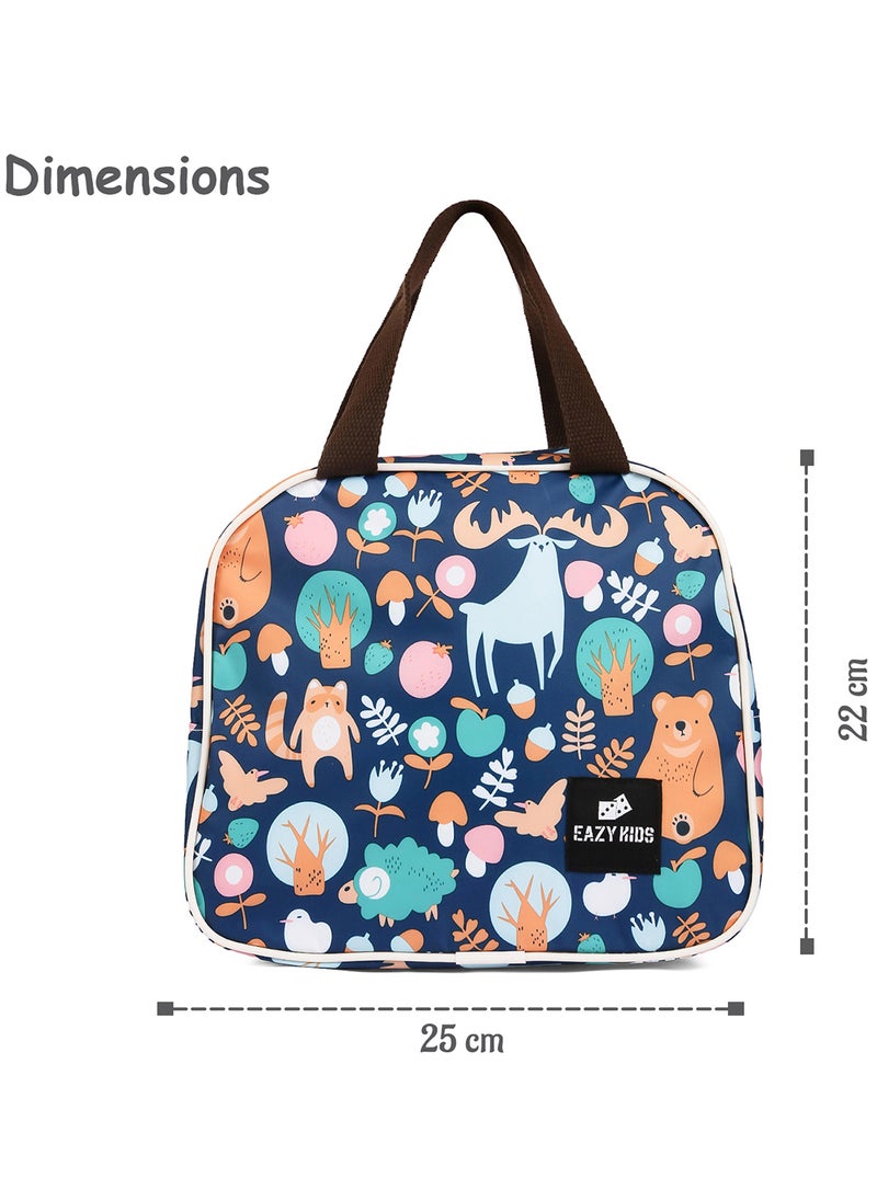 Eazy Kids - Panda Lunch Bag With Durable Material And Convenient - Blue - Image 1
