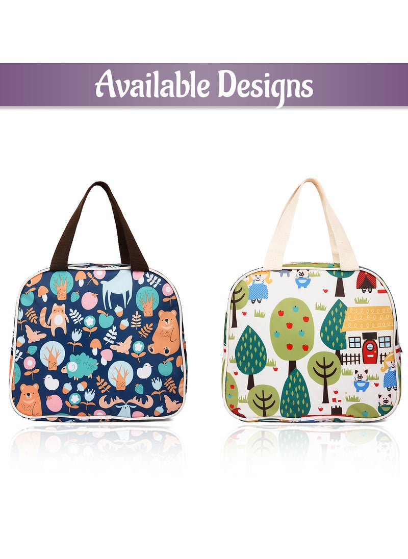 Eazy Kids - Panda Lunch Bag With Durable Material And Convenient - Blue - Image 1