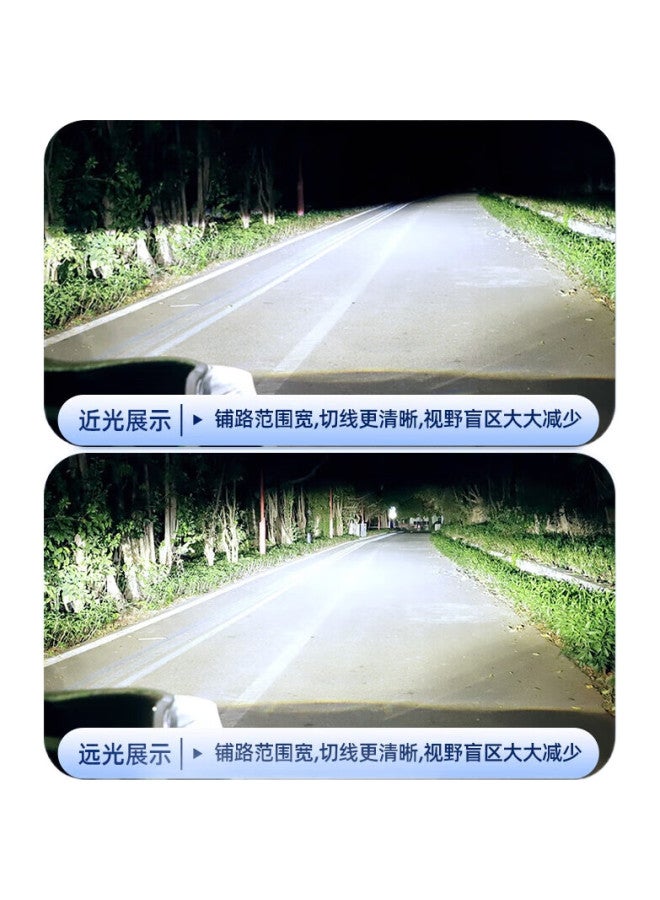 SAST Car Led Headlight Bulb Modification, Laser Car Light, Ultra-Bright High Beam And Low Beam, 9005 [2-Pack] - Image 1