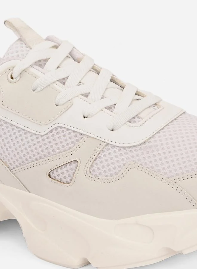 Styli Chunky Sole Lace Up Sneakers