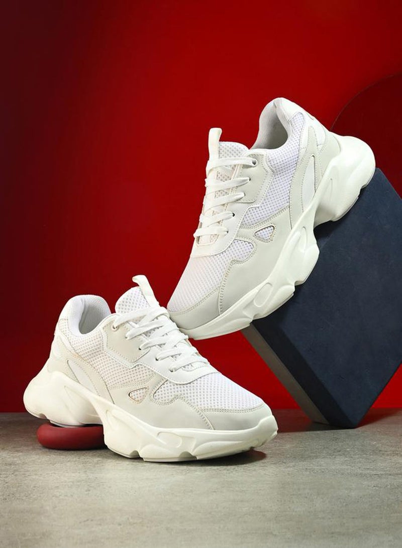 Styli Active Chunky Sole Lace Up Sneakers - Image 3