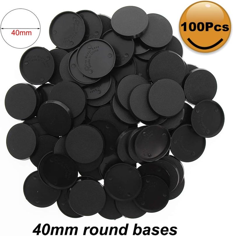 Evemodel MB540 100pcs Round Plastic Model Bases 40mm or 1.57inch for Gaming Miniatures or Wargames Table Games - Image 4