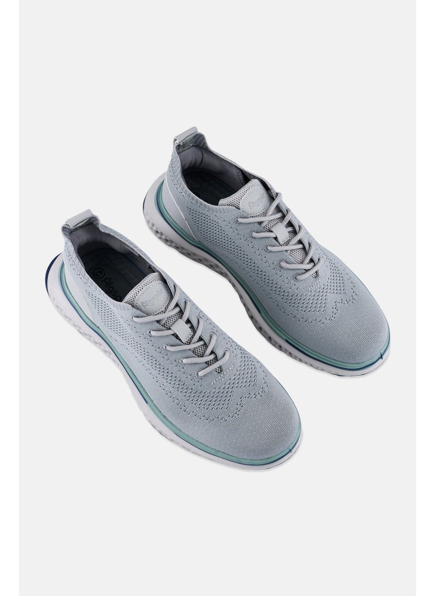 Algspar Men Lace Up Casual Shoes, Grey  - Image 4