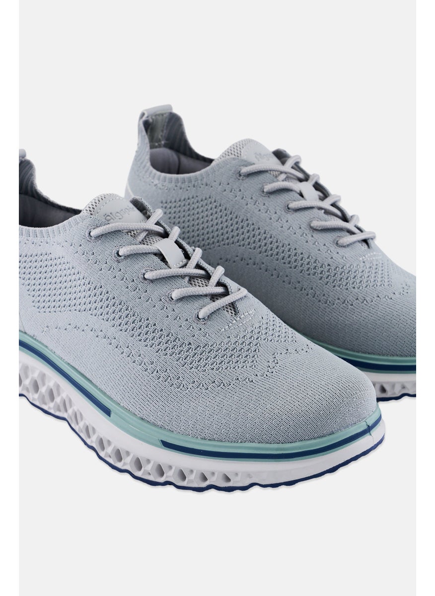 Algspar Men Lace Up Casual Shoes, Grey  - Image 3