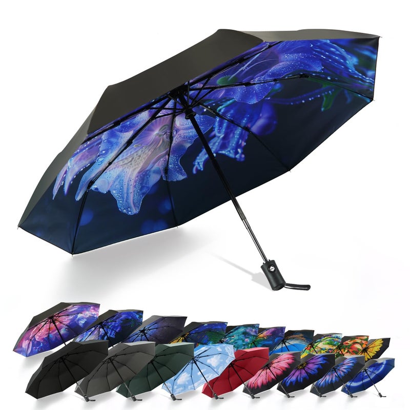 SY COMPACT Travel Umbrella Windproof Automatic Umbrellas Small Compact UV Sun Protection Factory Outlet Umbrella - Image 1