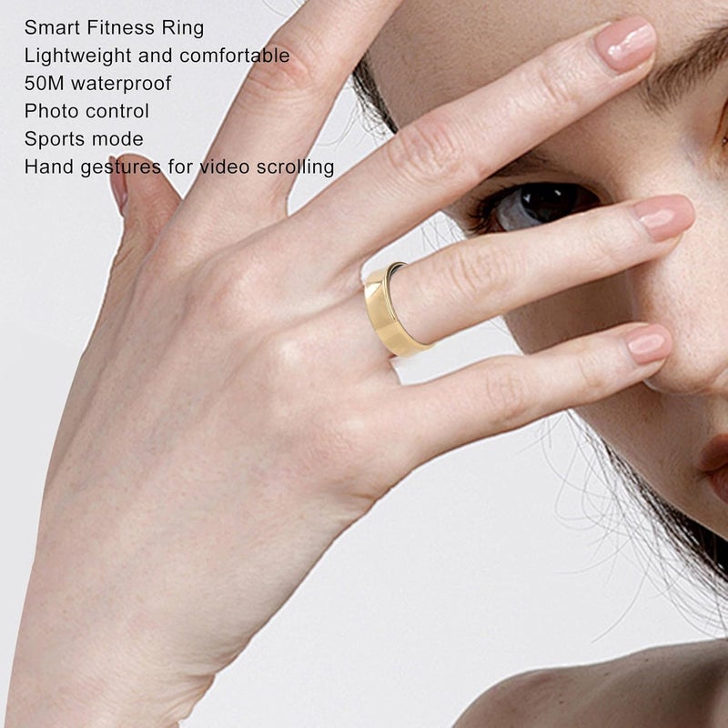 Smart Fitness Ring for Tiktok, Alloy Lightweight Sports Ring, Photo Clicker, Video Scrolling with 50M for Tiktok (7#) - Image 4