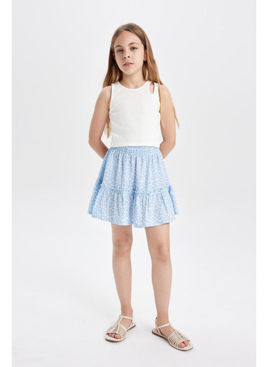 Girl Viscose Regular Fit Skirt