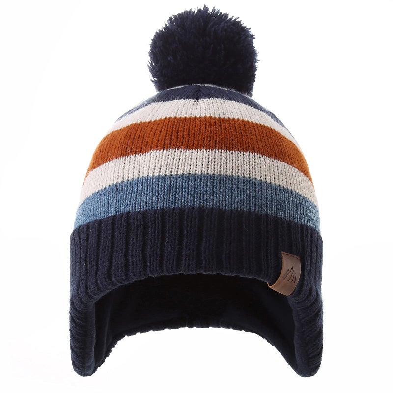Moon Kitty Baby Hats for Boys and Girls - Upgrade Soft Pompom Fleece Lining Boys Winter Earflap Hat - Image 2