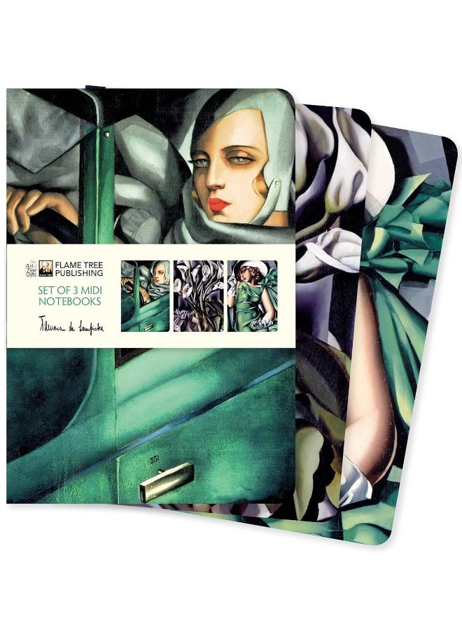 Tamara de Lempicka Set of 3 Midi Notebooks 