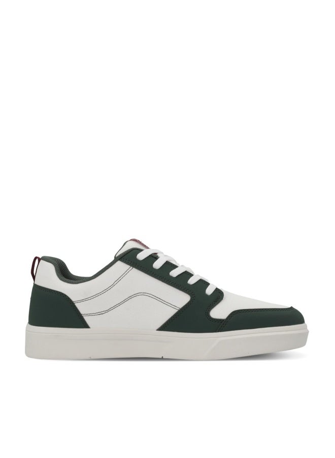 Termit White Green Bronx 2.0 Low Sneakers – Secure Fit, Durable TPR Sole, High-Traction Grip, Sporty Style & Everyday Comfort - Image 1