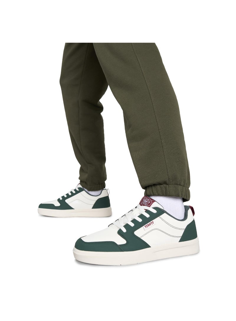 Termit White Green Bronx 2.0 Low Sneakers – Secure Fit, Durable TPR Sole, High-Traction Grip, Sporty Style & Everyday Comfort - Image 2
