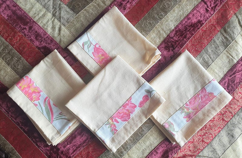Vissage Pack of 4 Cotton Kitchen Napkins 14IN 20IN - Image 2