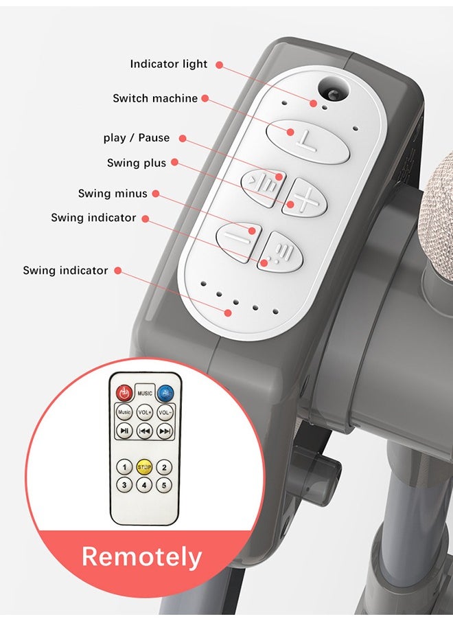 Arabest Electric Baby Swing,Rocking Chair Electric Cradle Baby Swing Bed,Baby Rocker,Adjustable Bedside Cribs,Automatic Rocking Recliner Crib Basket,Baby Safe Bed,Best Baby Bed For Infant Newborn  - Image 5