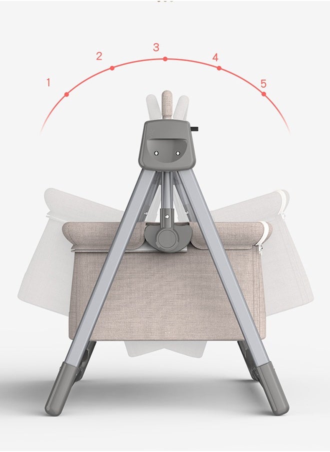 Arabest Electric Baby Swing,Rocking Chair Electric Cradle Baby Swing Bed,Baby Rocker,Adjustable Bedside Cribs,Automatic Rocking Recliner Crib Basket,Baby Safe Bed,Best Baby Bed For Infant Newborn  - Image 3