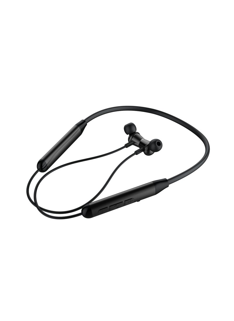SE5 Wireless Bluetooth 5.3 Neckband Headphones with Stereo Sound and Vibration – Up to 9 Hours of Playback – 10m Connection Range – Black