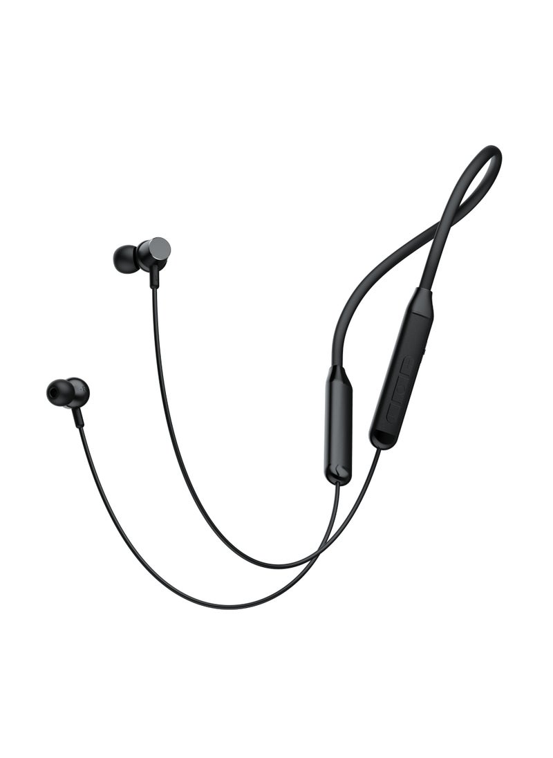 SE5 Wireless Bluetooth 5.3 Neckband Headphones with Stereo Sound and Vibration – Up to 9 Hours of Playback – 10m Connection Range – Black
