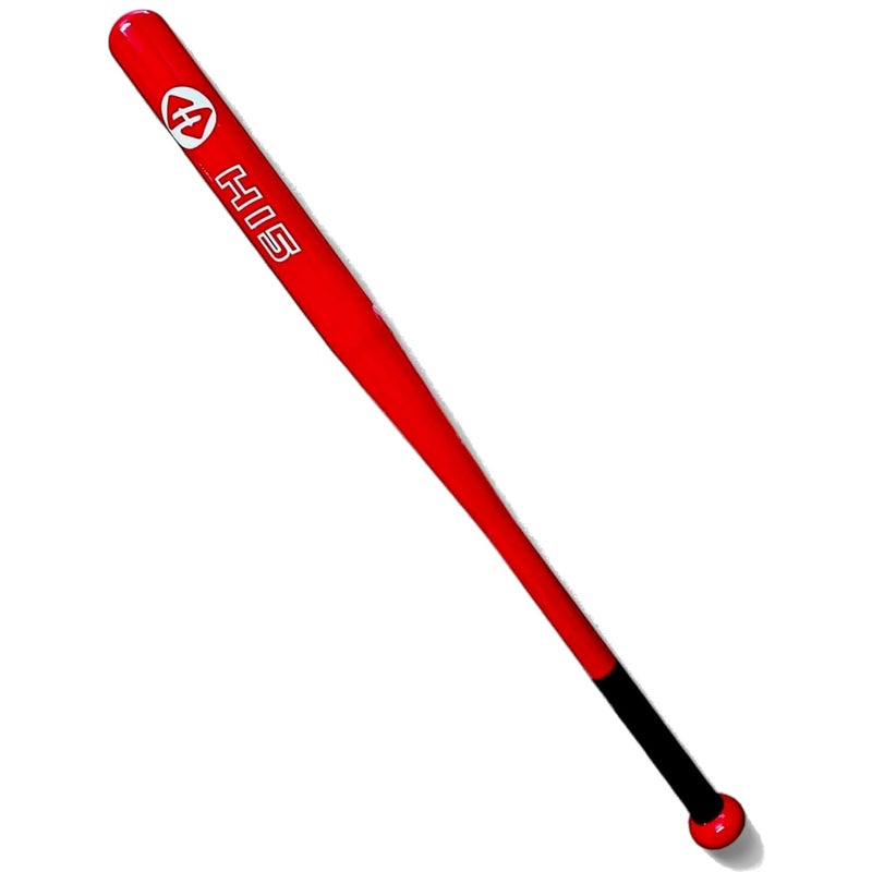 STRIVE FIT Heavy Duty 31.5 Inch Alloy Steel Baseball Bat – Self Defense Sports Equipment with Comfortable Grip & Stylish Coating – Ideal for Practice & Training (Glossy Red) - Image 1