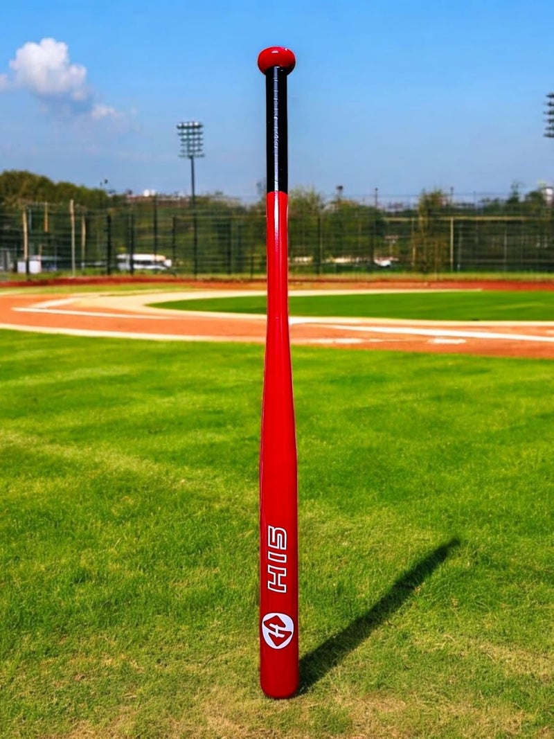 STRIVE FIT Heavy Duty 31.5 Inch Alloy Steel Baseball Bat – Self Defense Sports Equipment with Comfortable Grip & Stylish Coating – Ideal for Practice & Training (Glossy Red) - Image 2