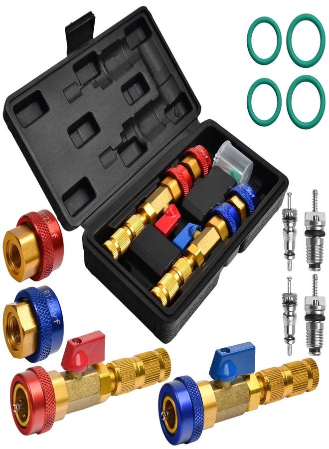 Leontool Ac Valve Core Removal Tool, R134A R1234Yf R22 High Low Pressure Quick Remover Installer Tool Set For Automotive Refrigerant Air Conditioning Systems Standard Jra And Schrader - Image 1