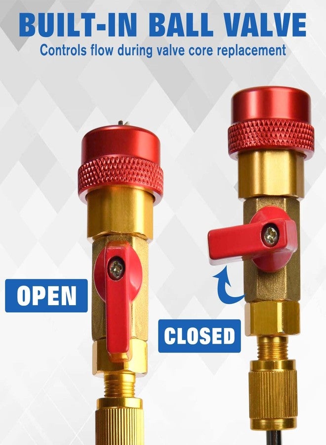 Leontool Ac Valve Core Removal Tool, R134A R1234Yf R22 High Low Pressure Quick Remover Installer Tool Set For Automotive Refrigerant Air Conditioning Systems Standard Jra And Schrader - Image 4