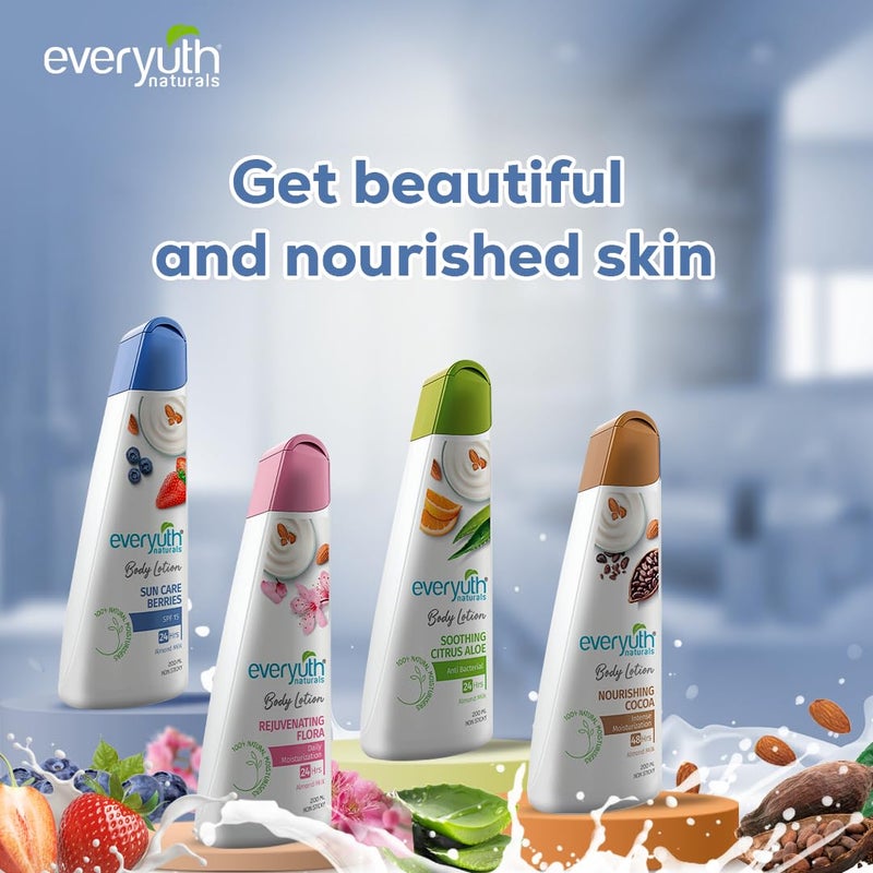 Everyuth Naturals Body Lotion Sun Care Berries 200ml ENBerries200 - Image 4