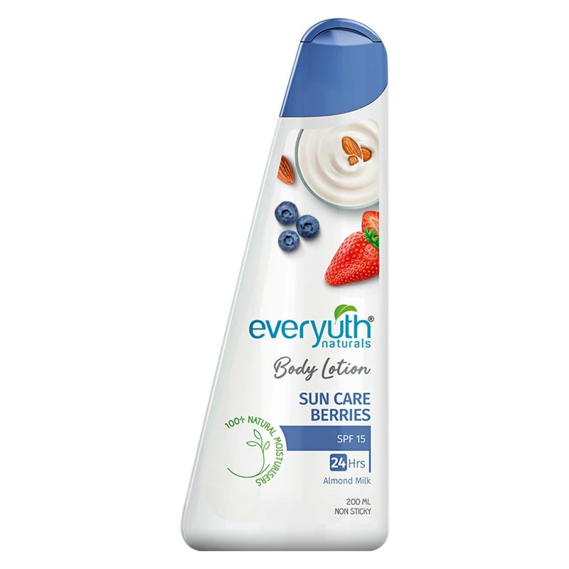 Everyuth Naturals Body Lotion Sun Care Berries 200ml ENBerries200 - Image 1