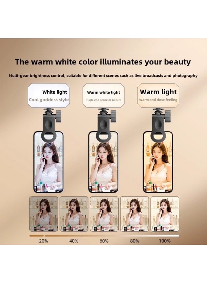 Generic - Mobile Phone Photo Fill Light Portable Live Photography Light Net Red Beauty Tender Skin Handheld LED Pocket Light-Specifications:↓↓↓the Following Is The Rechargeable Rectangular Flap Pocket Pants Light - Image 1
