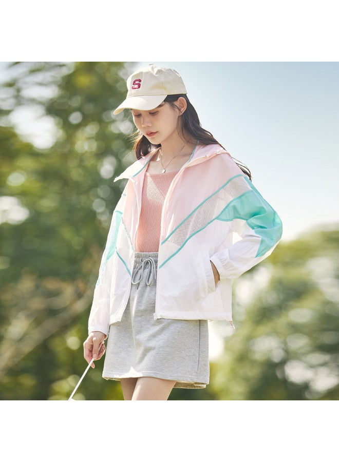 TonLion Women's Sun Protection Jacket Summer Hooded Color-block Lightweight Top Outerwear Breathable Uv Protection Versatile - Image 4